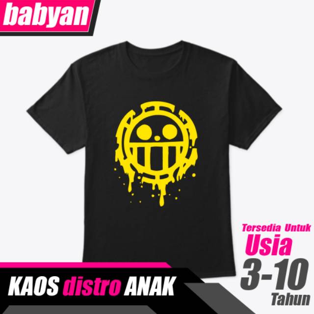 Kaos  Anime Anak Kaos Distro One piece  Logo Kuning