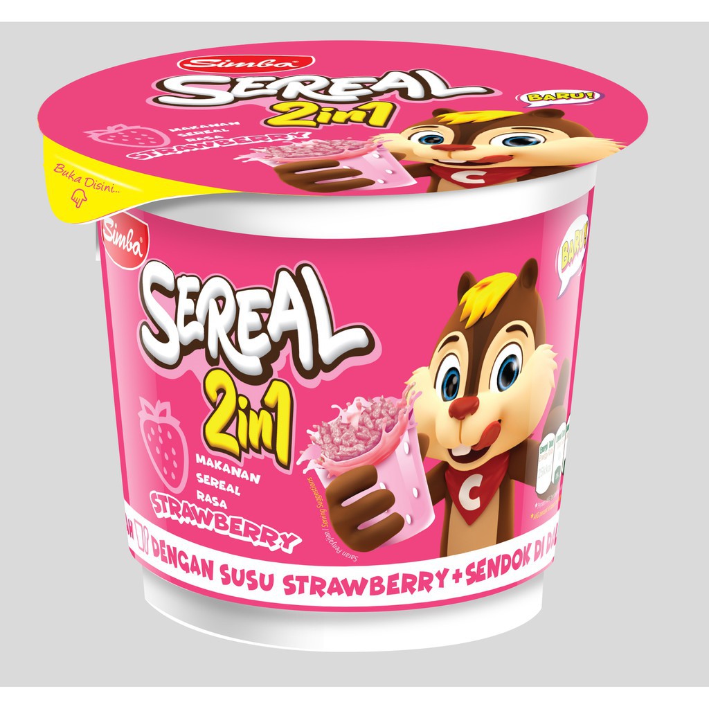 

Simba Cup 2in1 Strawberry / Sereal Simba dengan susu Strawberry