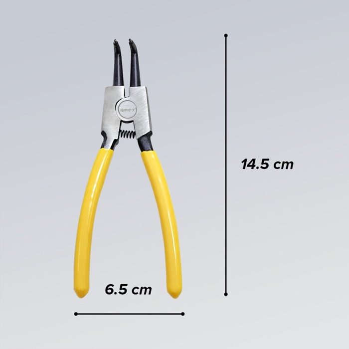 Tang Snap Ring 6 inch Original Kenmaster Tang Circlip Bengkok Tekan Buka (BTE)