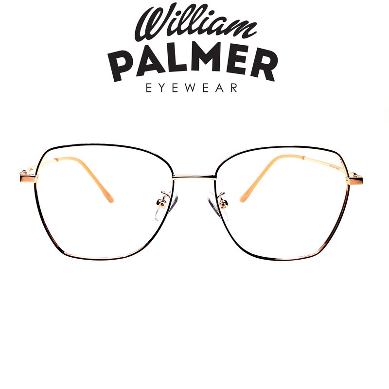 William Palmer Kacamata Pria Wanita Metal 2983 C6 Gold Black
