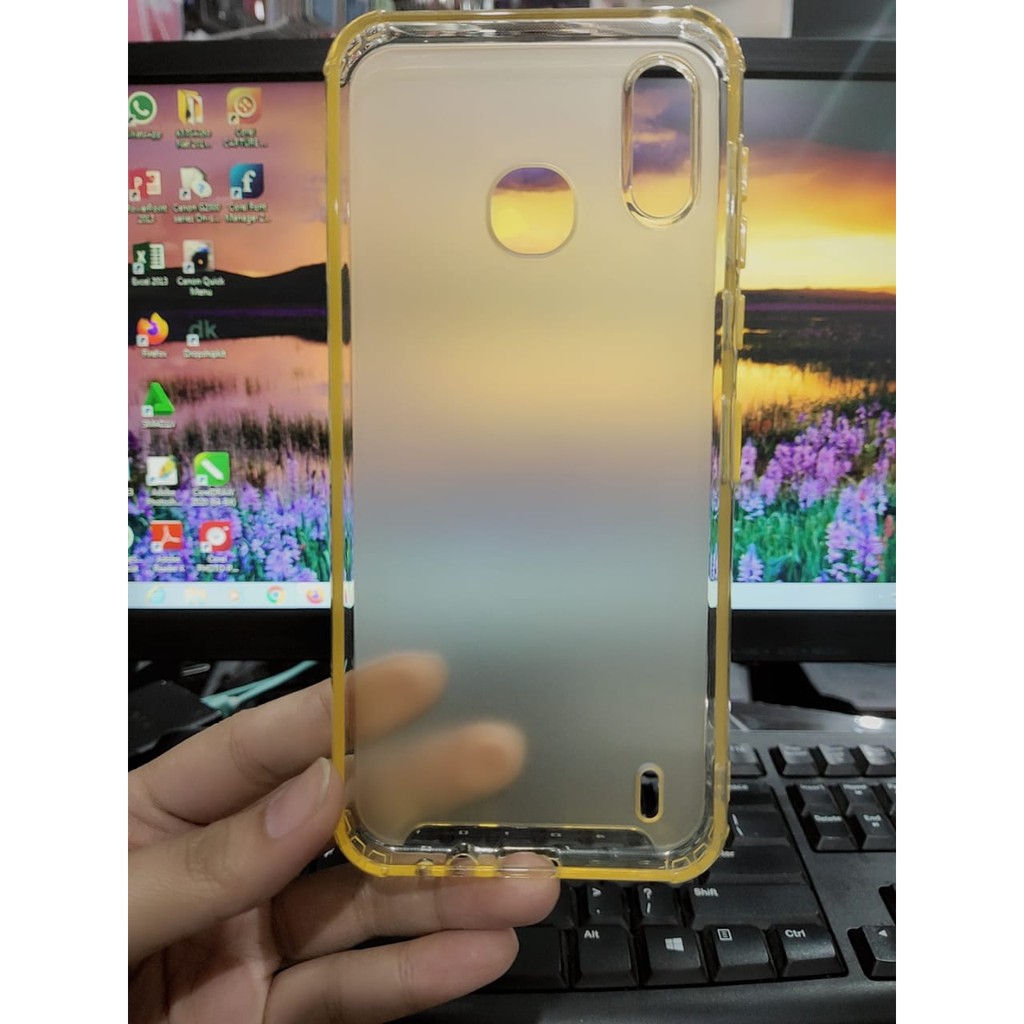 Soft Case Infinix Smart 4 X653 6.6 Inchi TPU Button Color Transparan Pelindung Kamera