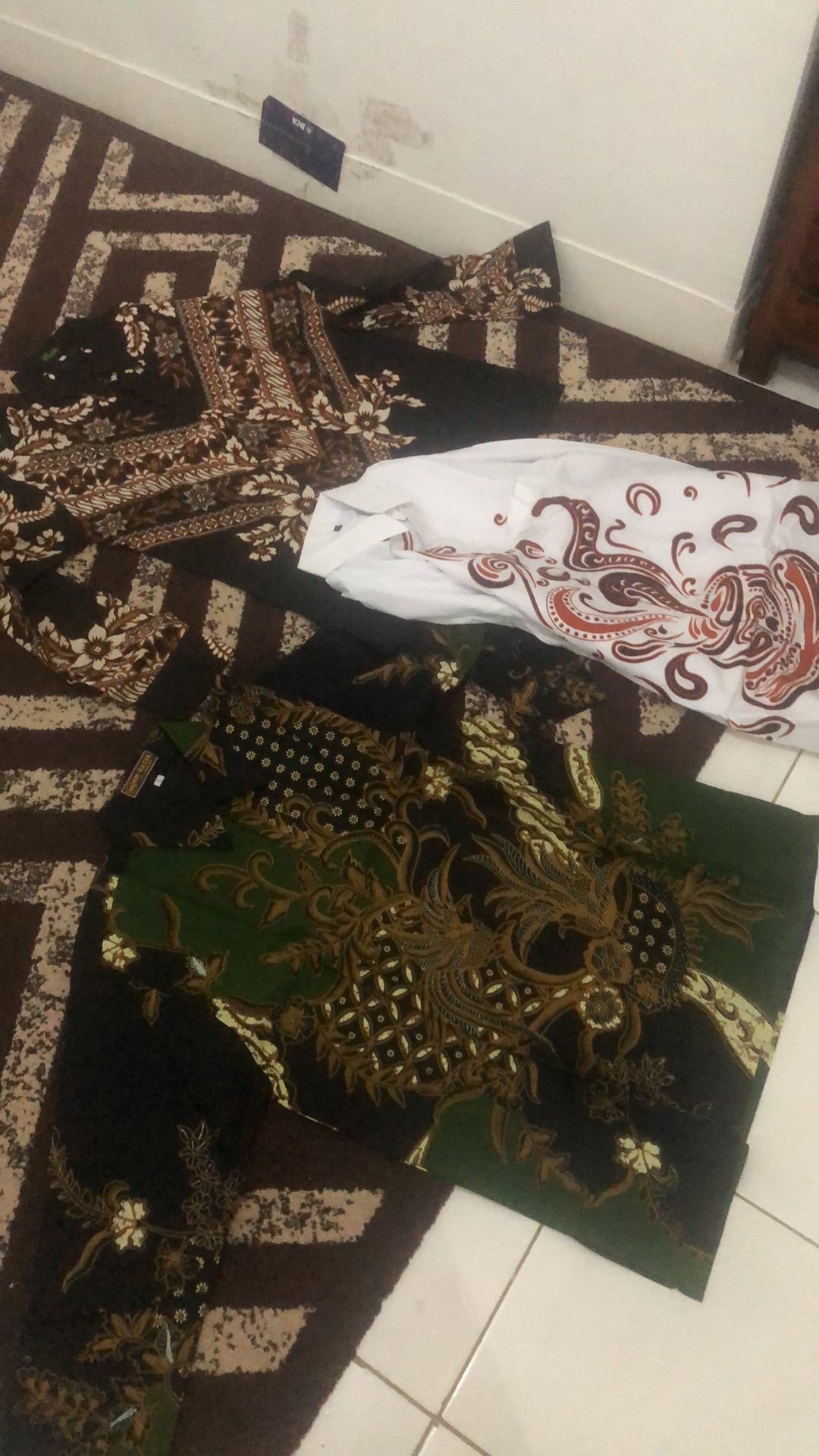 White Coffe Batik Lengan Panjang Full Furing Katun Halus Primisima Hq Size M-xxl Batik Solo Asmara