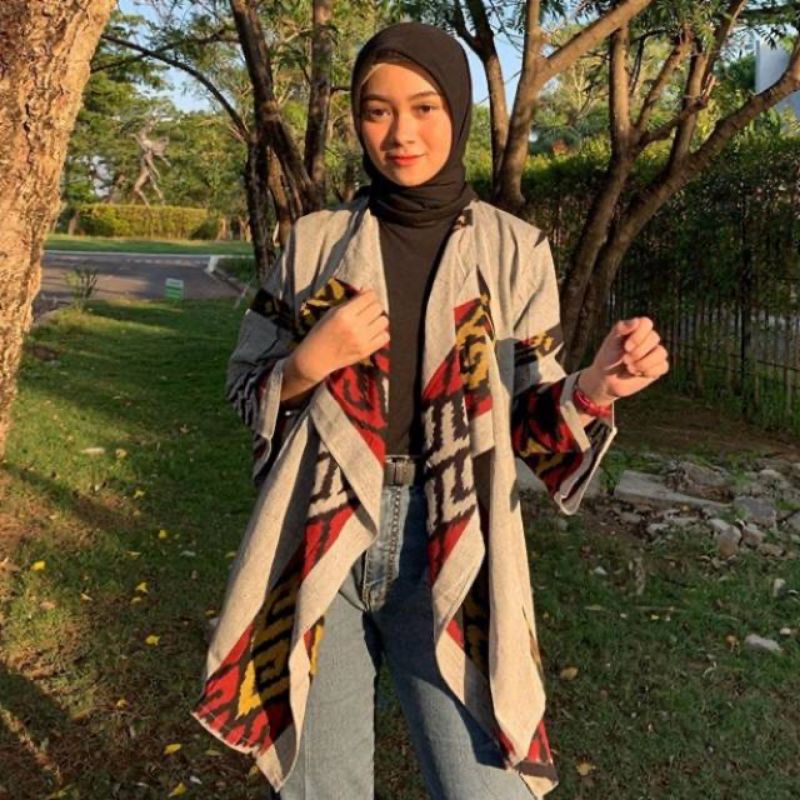 outer - outer tenun - blazer - cardigan - blazer tenun - cardigan tenun