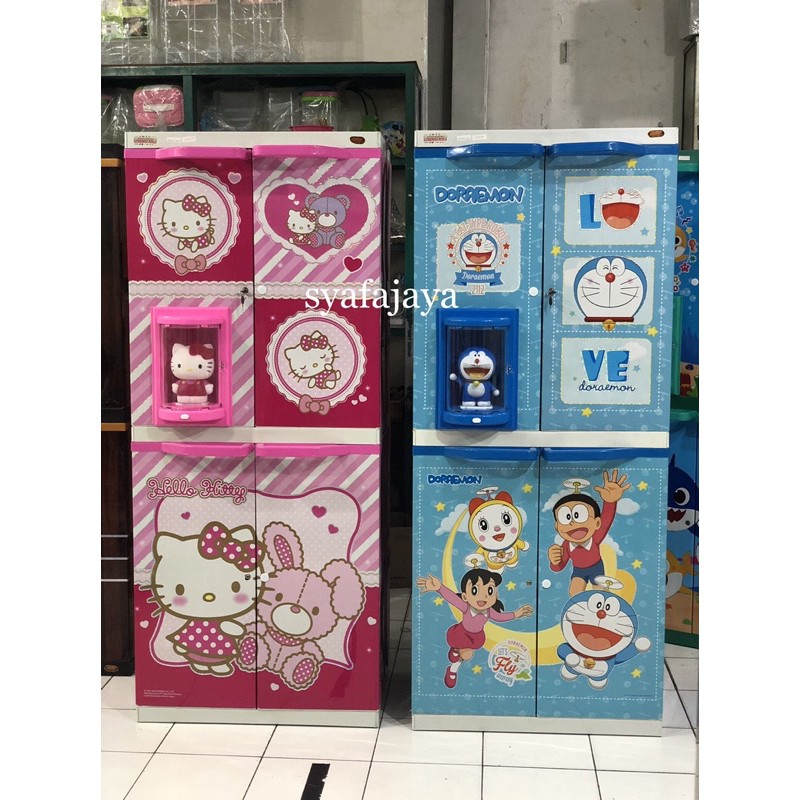 NAIBA - Lemari Plastik Karakter Hello Kitty / MSC PREMIUM DOLL