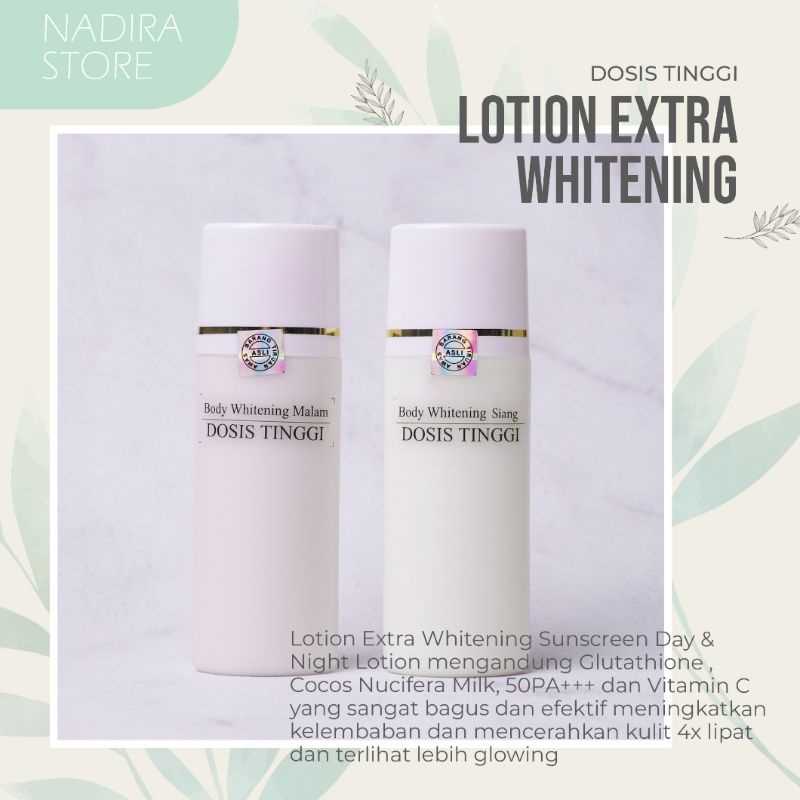 [ORIGINAL] HB EXTRA WHITENING DOSIS TINGGI HANDBODY LOTION PEMUTIH BADAN / TUBUH / BODY BPOM DOSTING