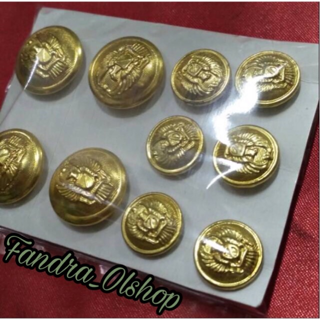 Kancing PDU TNI AD. Kualitas Terbaik !