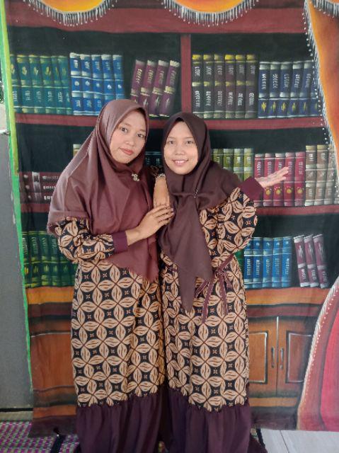 Termurah!! (ori & Busui) Gamis Batik Rempel Manggar, Padi,sekar,kubis, Meisya Style Syari - Kg075