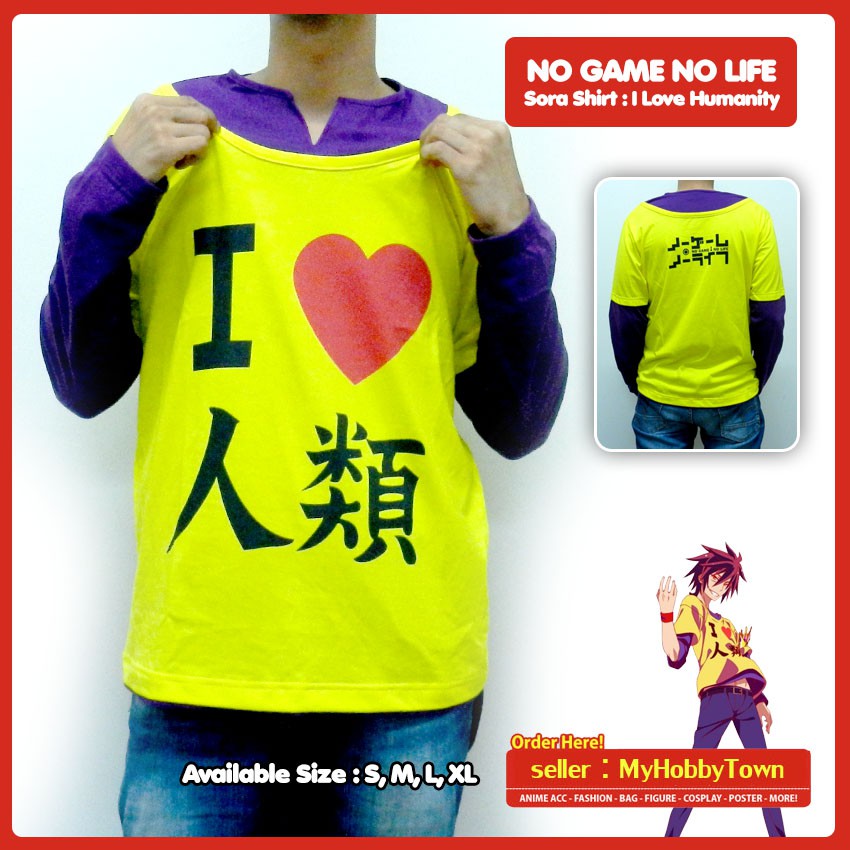 Kaos Cosplay Sora - No Game No Life