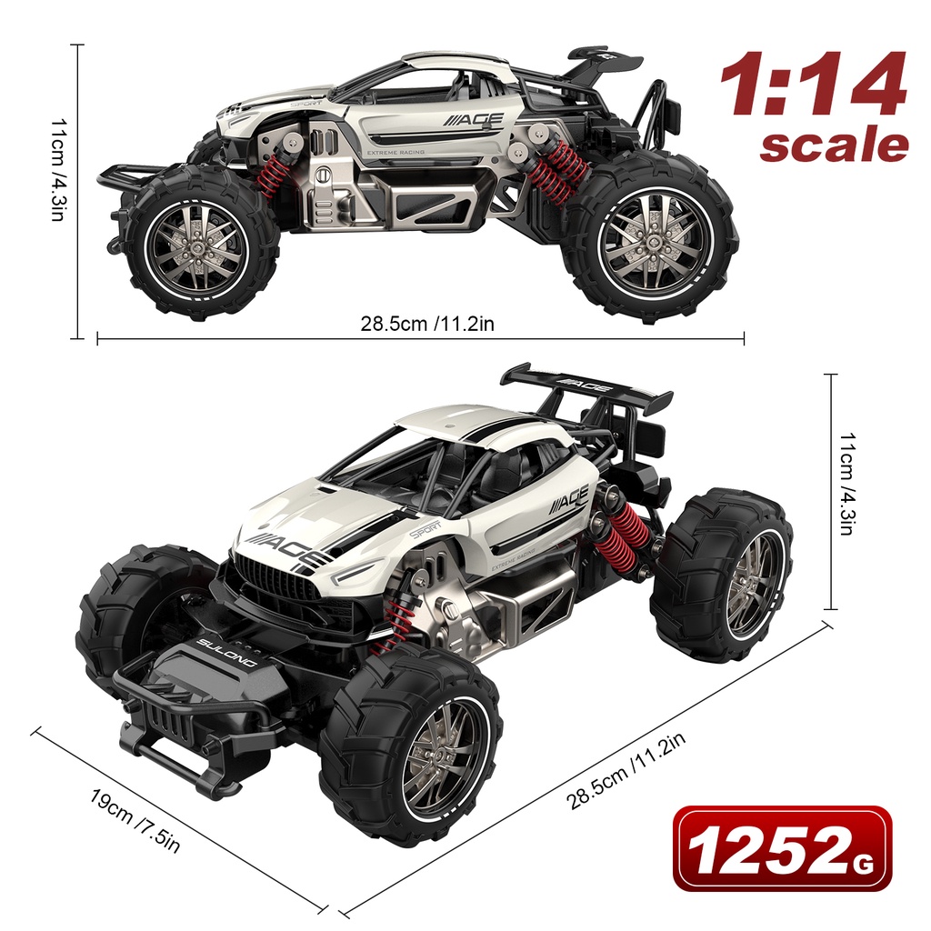 Mainan RC Car Bahan Metal Metal Speed High 20km Mainan Mobil-mobilan Remote