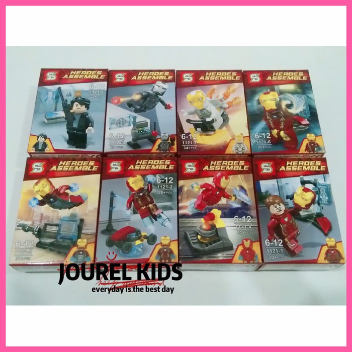JK -  mainan lego ironman minifigure iron man brick sy1121 super heroes