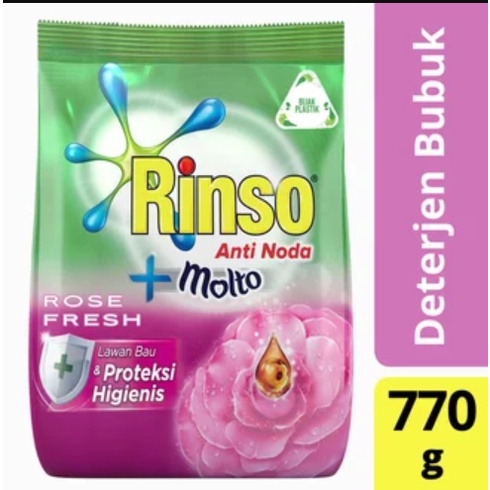 RINSO DETERGENT ANTI NODA 770 GRAM- SABUN CUCI PAKAIAN