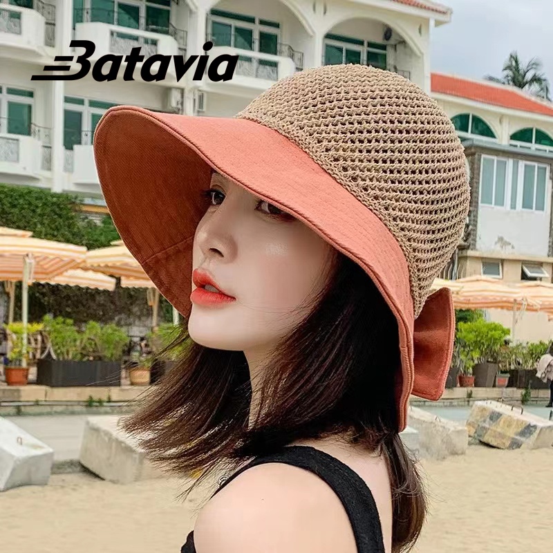 (COD)Topi pantai matahari rajut wanita premium model korea terbaru A B C