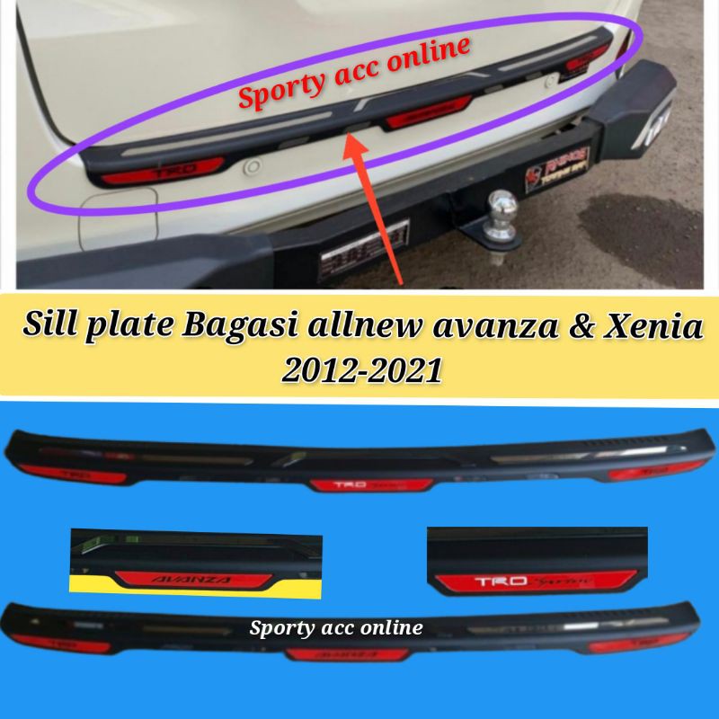 Sill plate pintu bagasi allnew avanza dan xenia 2012-2021 new model