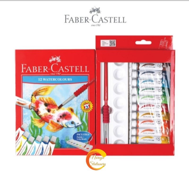 

Watercolors Tube 12ml Faber Castell / Cat Air Faber Castell 12 warna