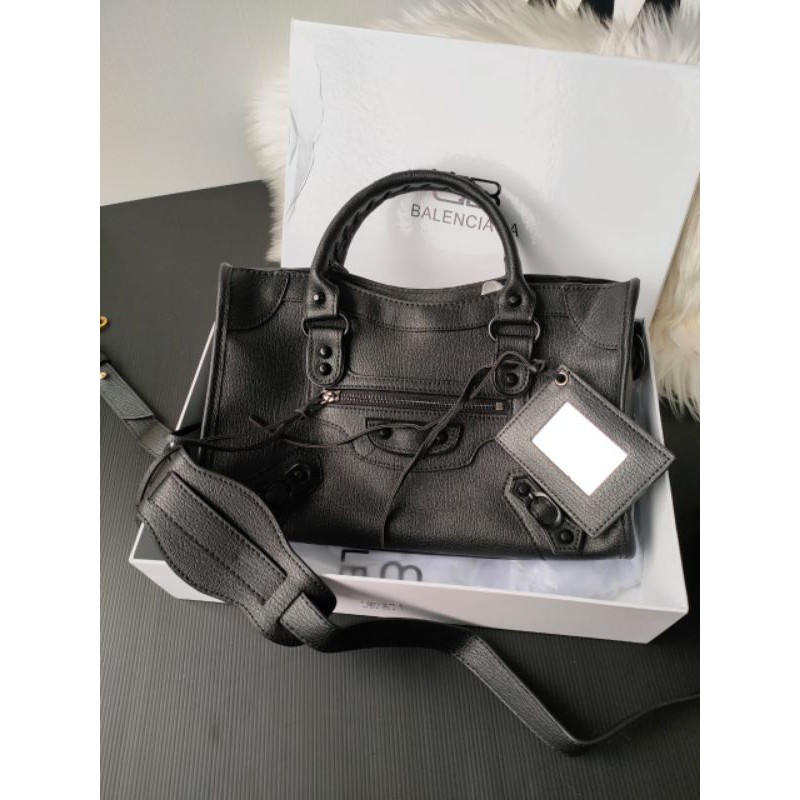 Preloved bag Balenciaga no seri hitam 30cm