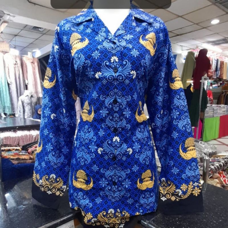 SERAGAM KORPRI WANITA BAHAN KATUN PAKAI PURING