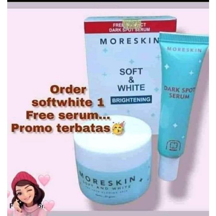 FREE SERUM( CREAM MORESKIN TERBARU )Moreskin Soft and White-Moreskin nasa-Moreskin ori