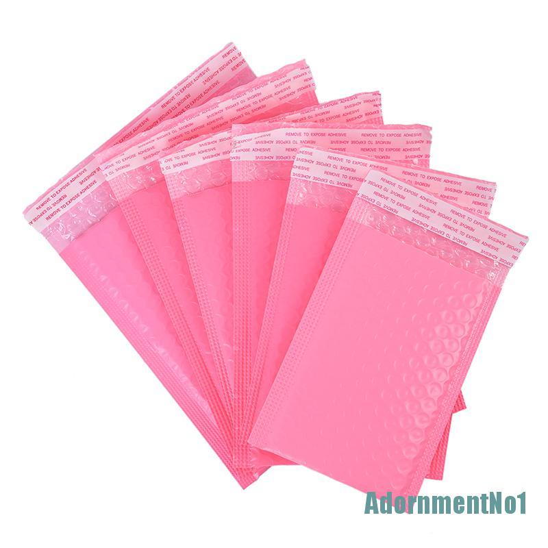 [AdornmentNo1]10x Pink Bubble Bag Mailer Plastic Padded Envelope Shipping Bag Packaging