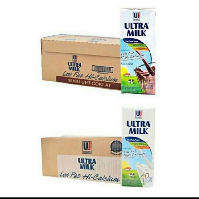 

[PROMO] Ultra Milk Low Fat 250 ml - Cokelat - Plain