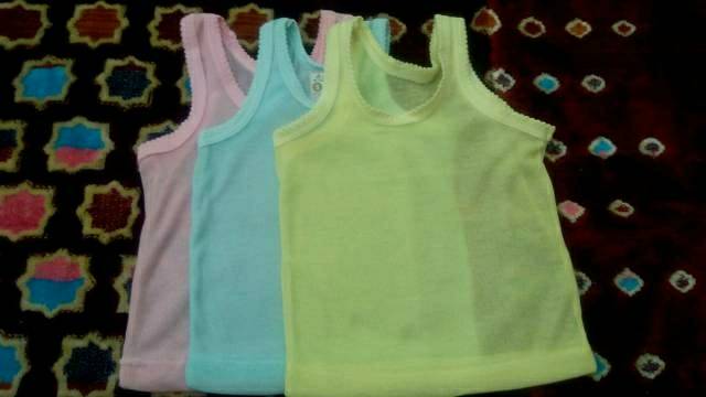 Kaos singlet bayi ukuran S, M, L ,XL, 3L
