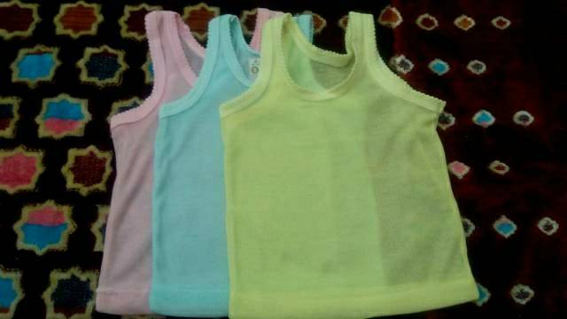 Kaos singlet bayi ukuran S, M, L ,XL, 3L