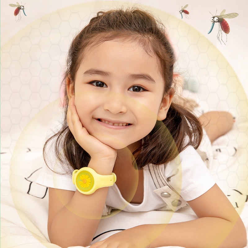 Jam anti nyamuk anak/Gelang Bentuk Jam Tangan Bayi Clip Anti Nyamuk  Anak Karakter kartun Lucu Anti Air/Gelang anti nyamuk anak led L213