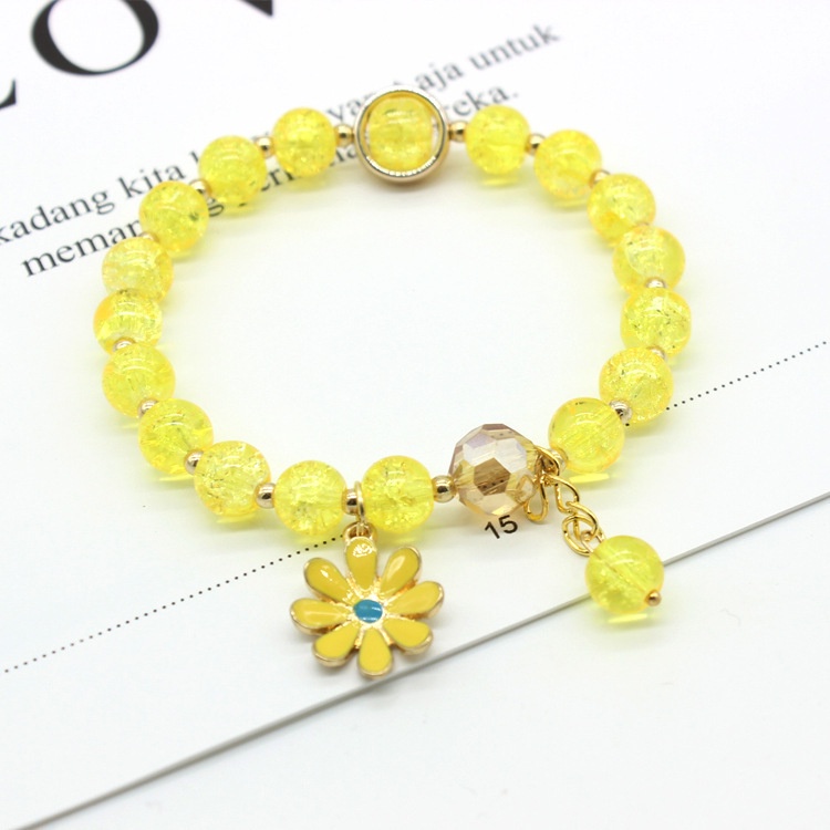 Gelang Manik-Manik Chrysanthemum Warna-Warni Untuk Wanita