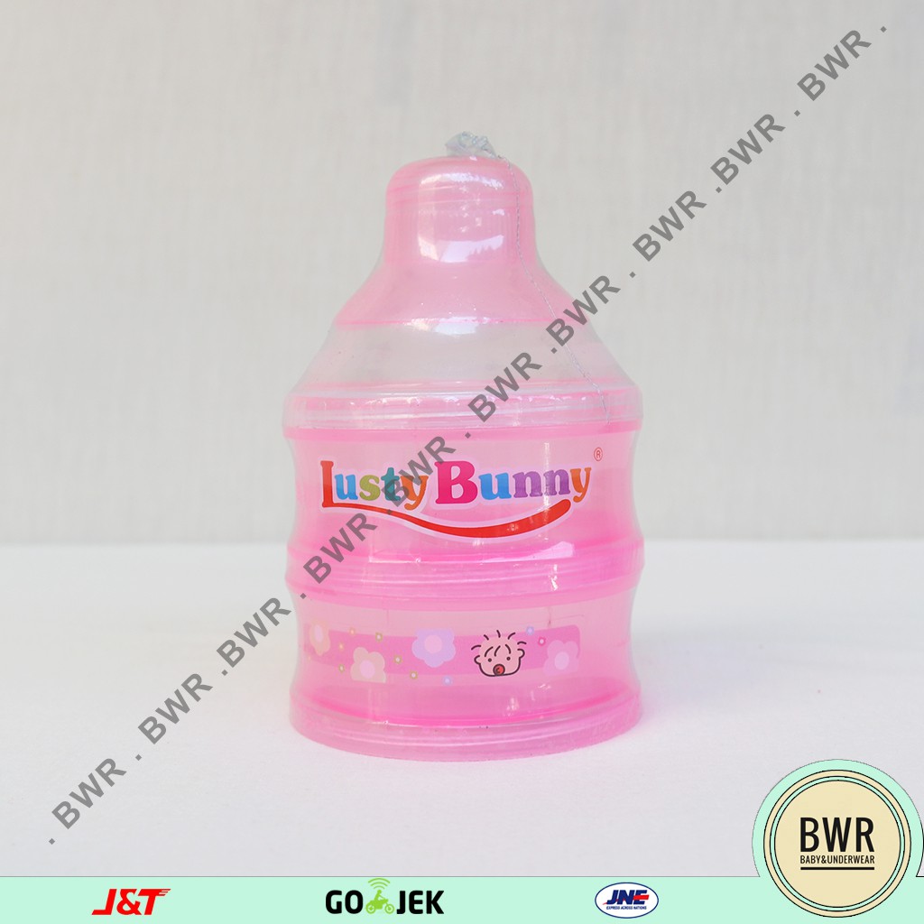 KONTAINER SUSUN LUSTY BUNNY | Tempat Susu Bubuk Bayi LB - 1522 Bwr