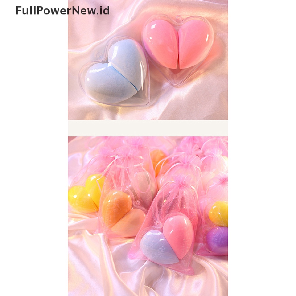 (Full) 2pcs / Set Spons Beauty Blender Bentuk Telur