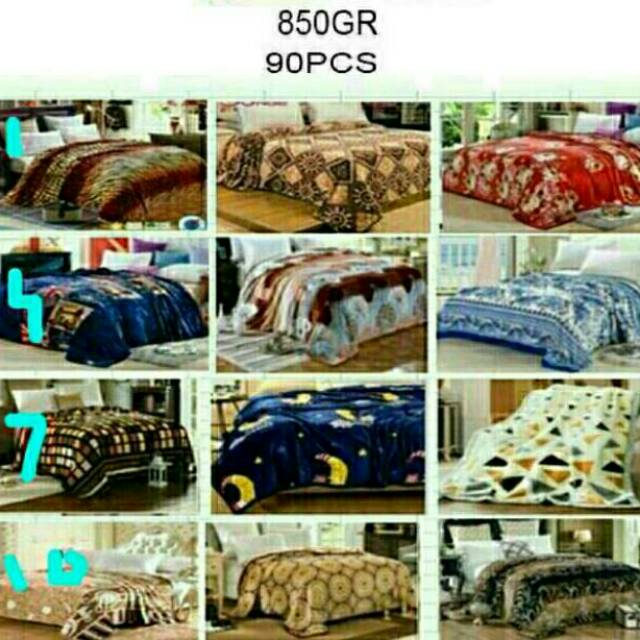 Selimut dewasa absrak ukuran  180×200