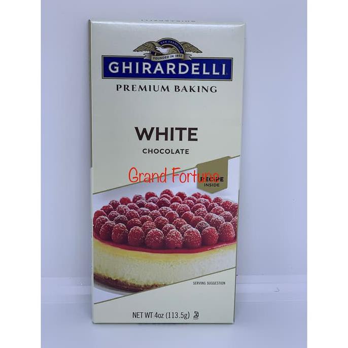 

GHIRARDELLI Baking Bar White Chocolate 4 oz