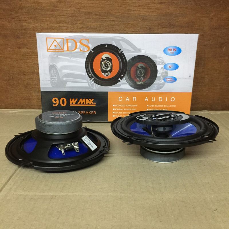 Speaker Coaxial ADS AD 602 - 6 inch - Speaker Twitter Pintu Mobil Universal