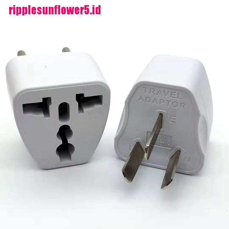 Adapter Konverter Power AC 3 pin Universal Ke Autralia Plug US EU