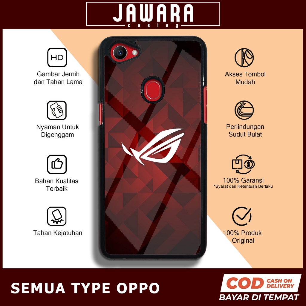 Case Oppo F7 Case Hp Oppo F7 Premium Glossy Jawara Casing [ROG1] Casing Hp Aesthetic Kesing Hp Karak