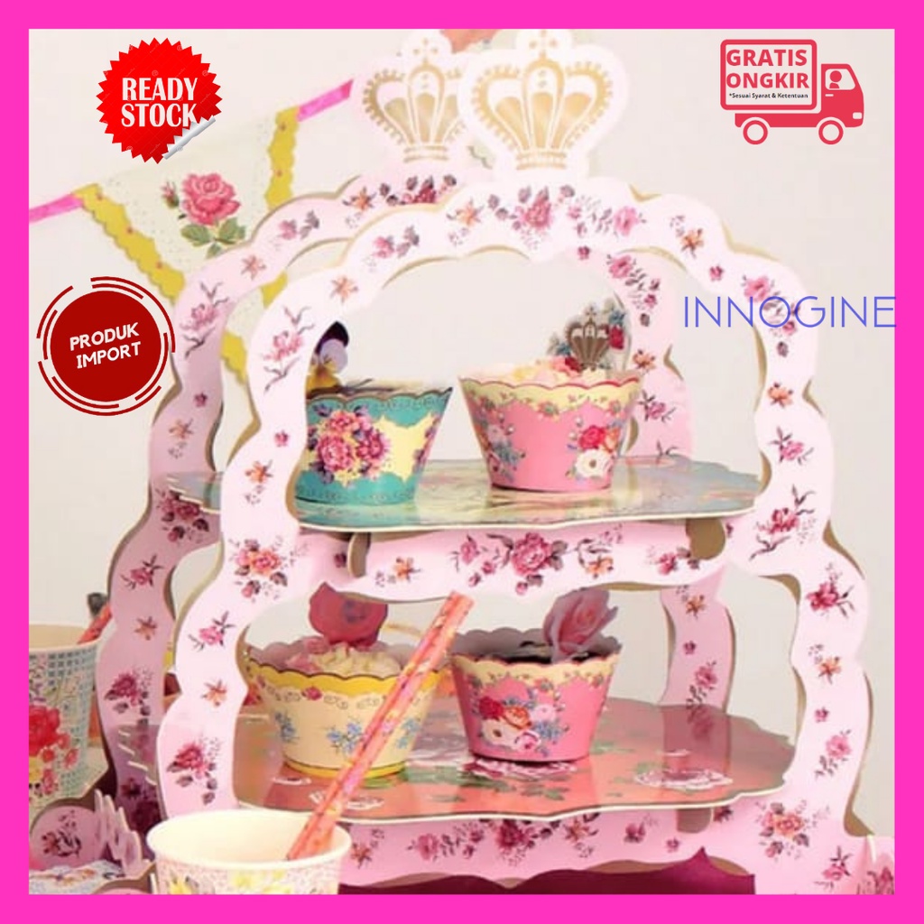 Tier Cup cake Tier Cupcake Cake Stand Cake Tier Cup Cake Paper Cookies Box Hampers Dekorasi Ulang Ta