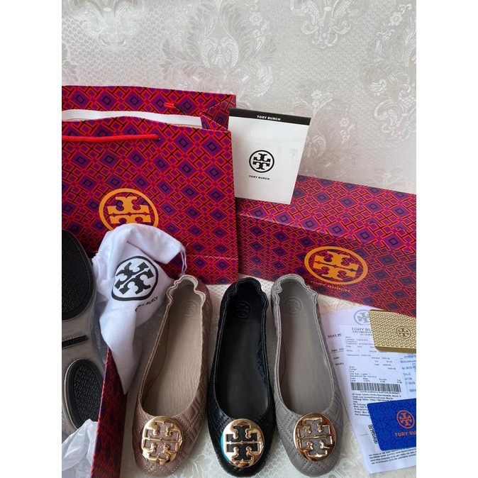 FLAT SHOES WANITA SEPATU TORY BURCH MIRROR QUALITY - FLAT SHOES WANITA TORY BURCH SEPATU WANITA