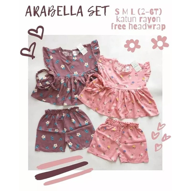 SETELAN ARABELLA PLUS BANDANA