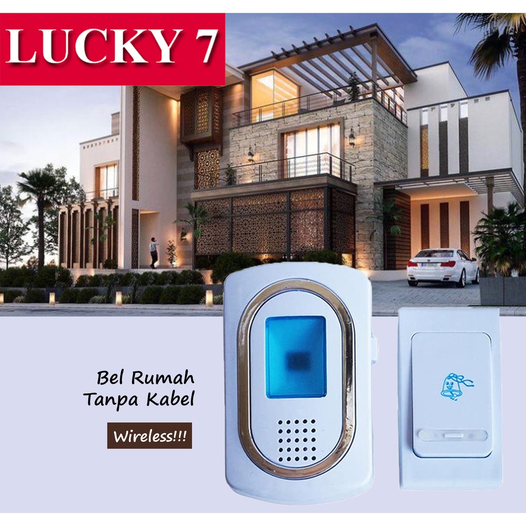 NEW IMPORT!! Bel Pintu Rumah Tanpa Kabel - Bel Rumah Wireless Jangkauan Hingga 100 Meter - Door Bell