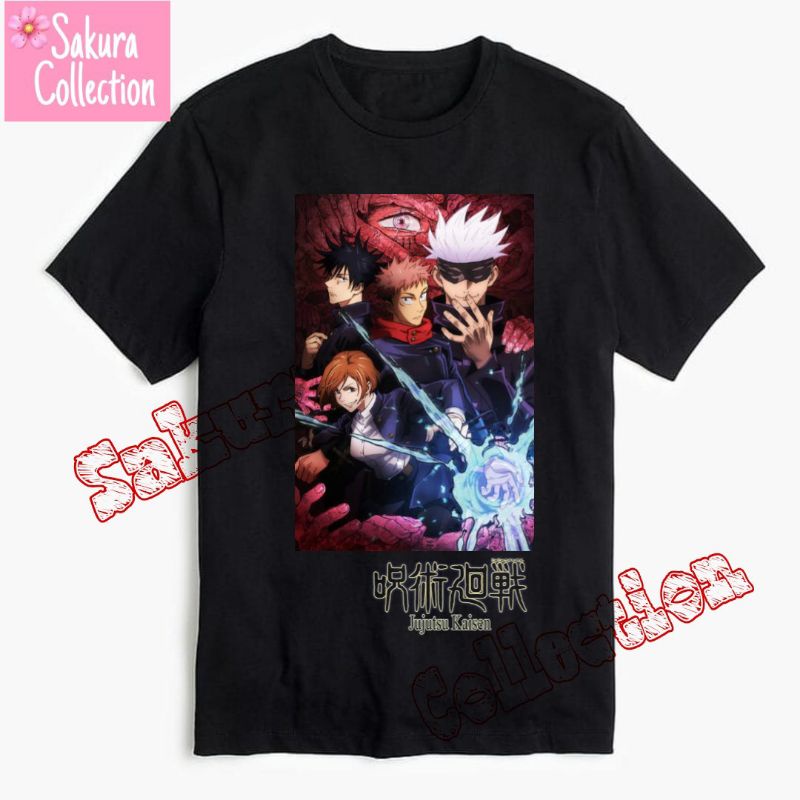 Kaos Pria Wanita Kaos distro pria wanita T-shirt Baju - Anime Jujutsu Kaisen vintage