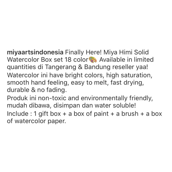 

Miya himi solid water color 18 premium