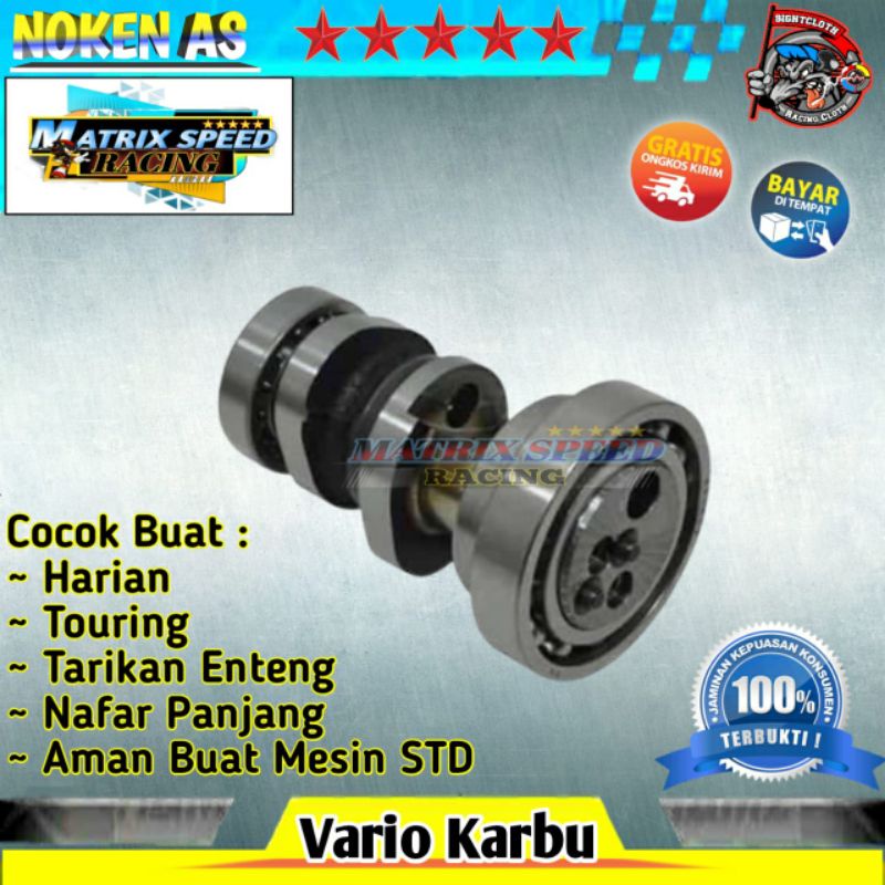 Noken As  Vario 110 Karbu / Cham Shaft  Racing Vario 110 karbu  Modif Harian Turing