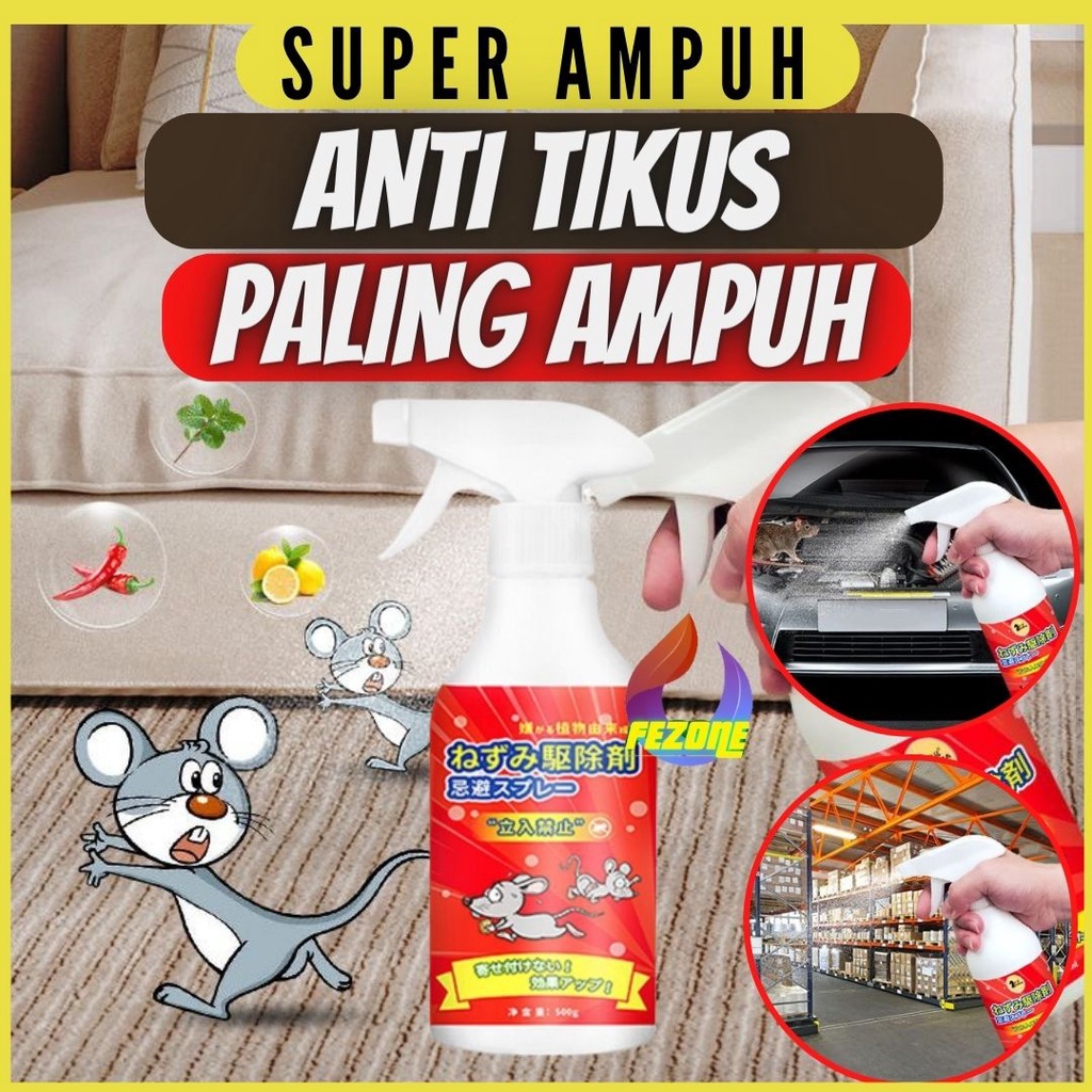 Pengusir Tikus Ampuh 500ml Rat Repellent Mengusir Tikus Dengan Cepat Tanpa Bahan Kimia Berbahaya  FEZONE