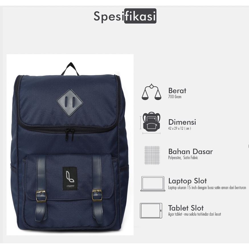 STRUGGLE NAVY |ManNeedMe x URBAN| Tas Ransel Pria Wanita Punggung Backpack ORIGNAL