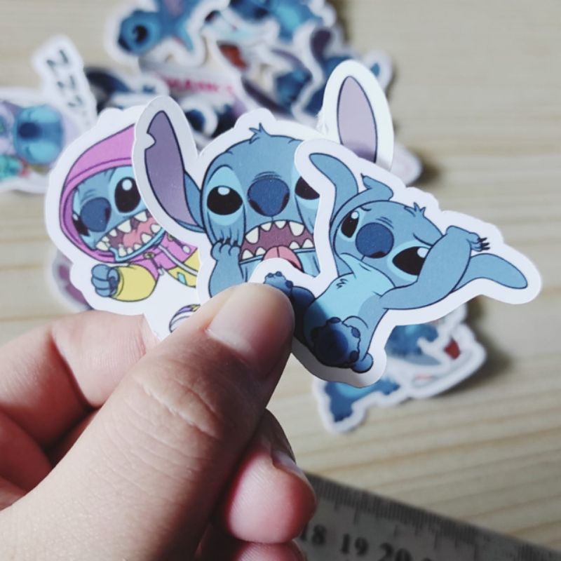 

Stiker kertas karakter stitch 24pcs stiker aksesoris