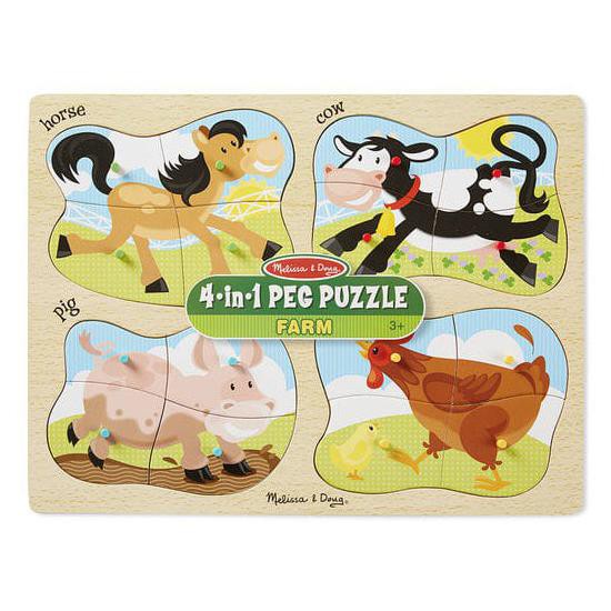 Melissa and doug 4 in 1 Peg Puzzle