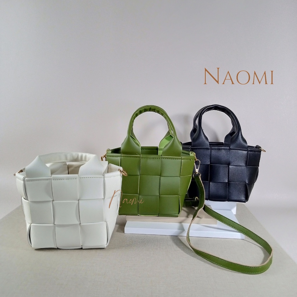 NAOMI - 7 COLOUR Lissy Bag Tas long strap - Tas Selempang - Tas Import Wanita Fashion Korea - handbag Model Ketupat Cantik Unik Kekinian Terbaru - tas ketupat - Latest Daily Selempang - Sling bag Tenteng rajut handbag Wanita - raia bag - dikau - tas unik