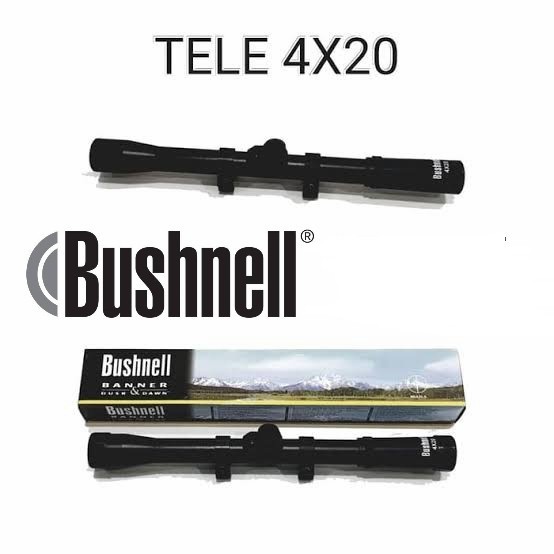 Teleskop Bushnell 4x20 Telescope Tele Teropong Senapan Zoom Banner BSA
