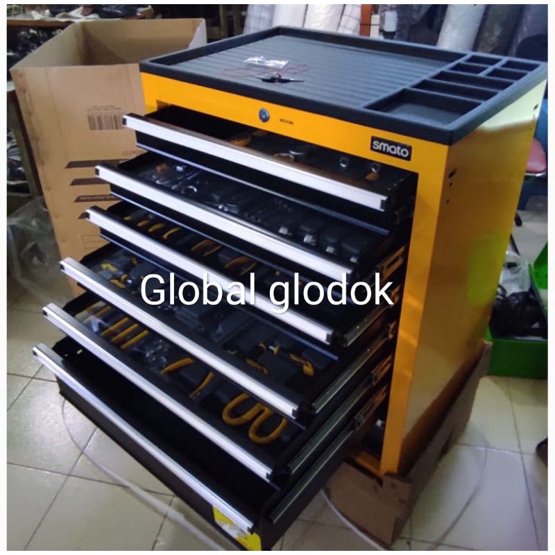 Lemari box kunci set 221pcs/cabinet tools 7susun SMATO