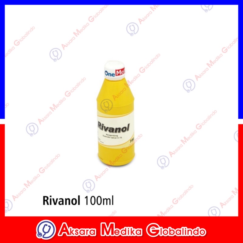 RIVANOL ONEMED 100ML CAIRAN ANTISEPTIC PEMBERSIH LUKA P3K #AKSAMED