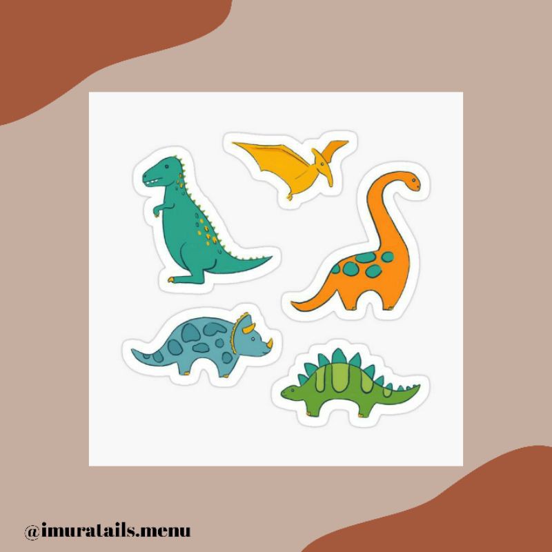 40pcs Sticker Tumblr Dinosaurus